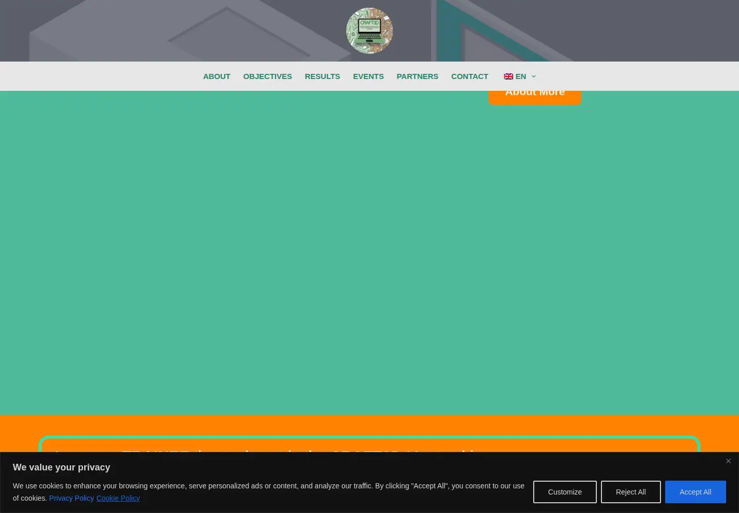 Screenshot of craft3d-project.eu