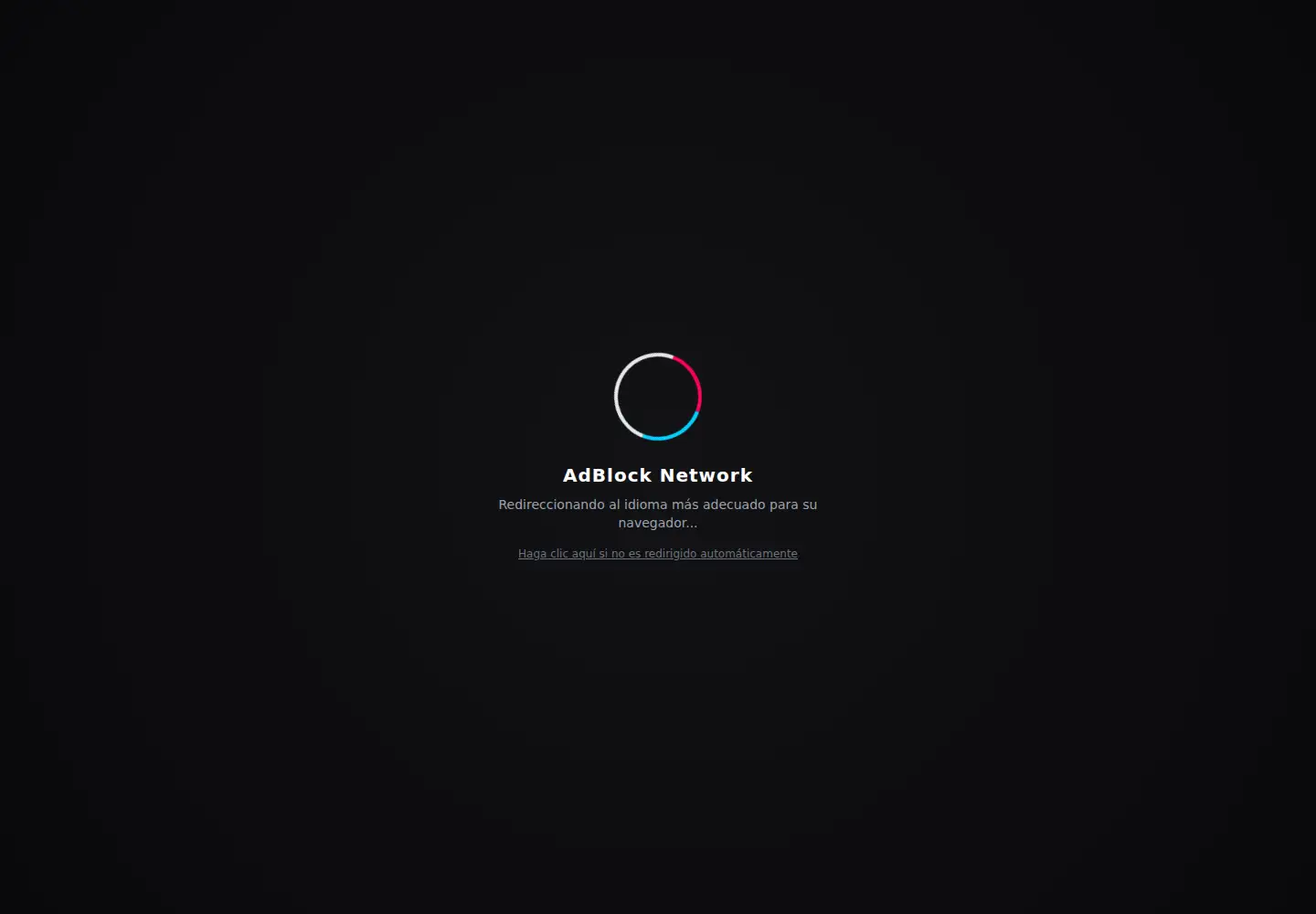 Screenshot of adblock.network from the current report