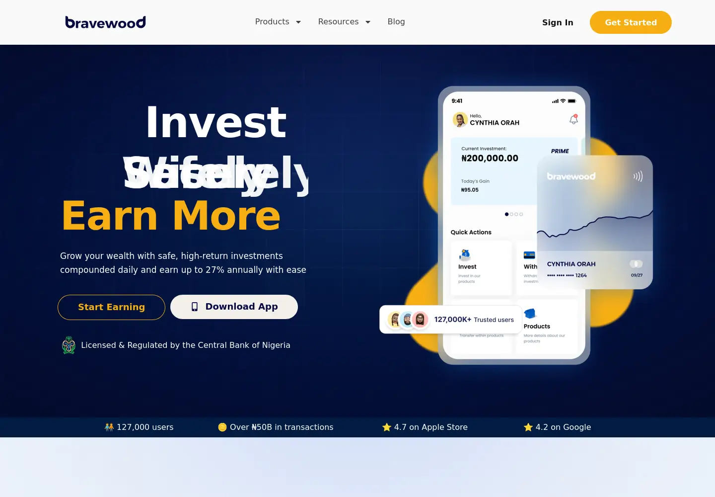 Screenshot of bravewood.ng from the current report