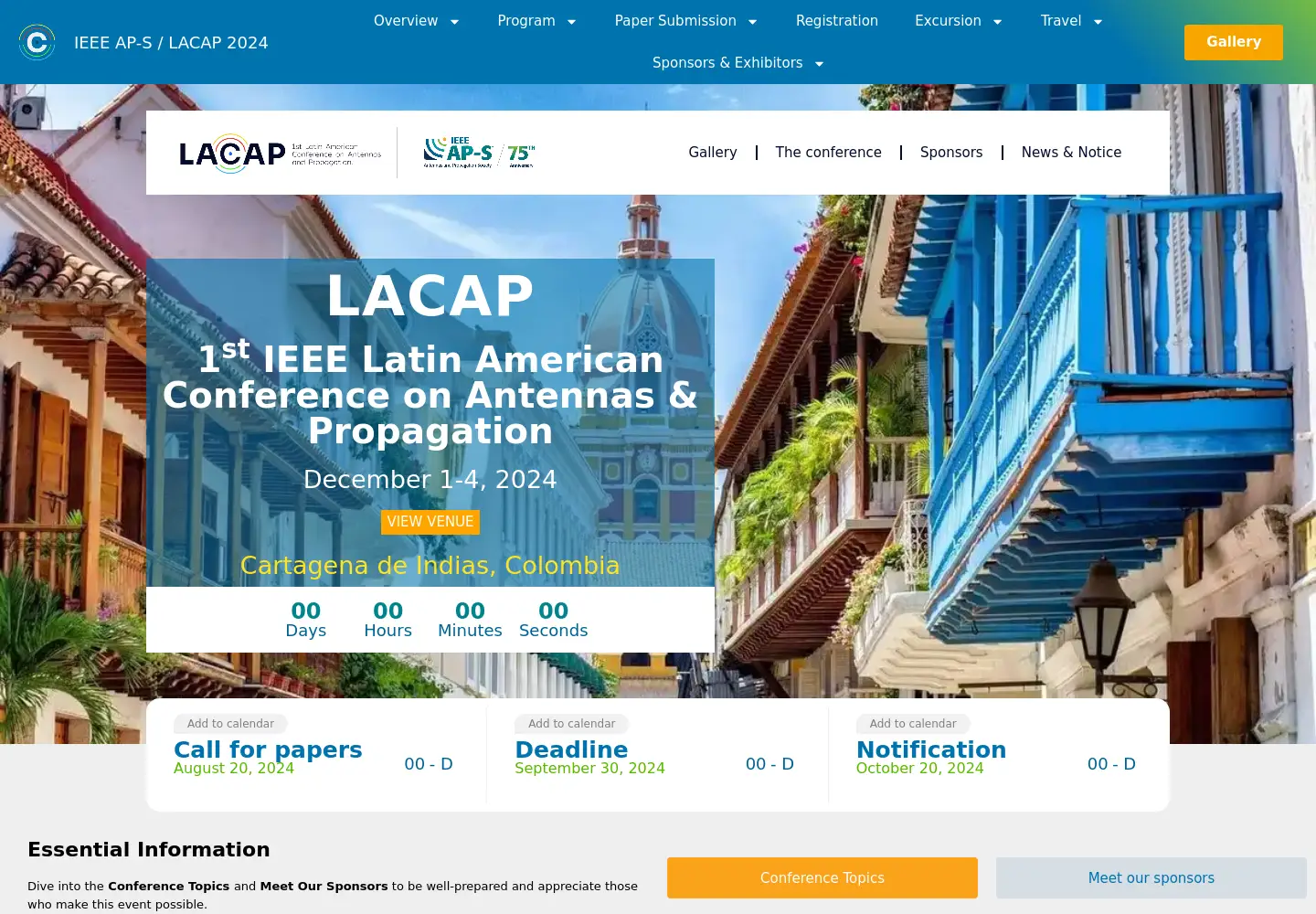 Screenshot of lacap2024.org