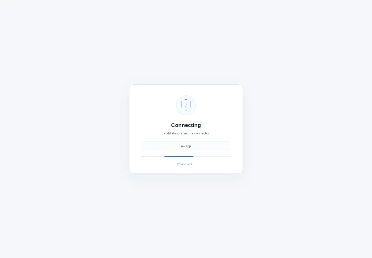 Screenshot of nw.app