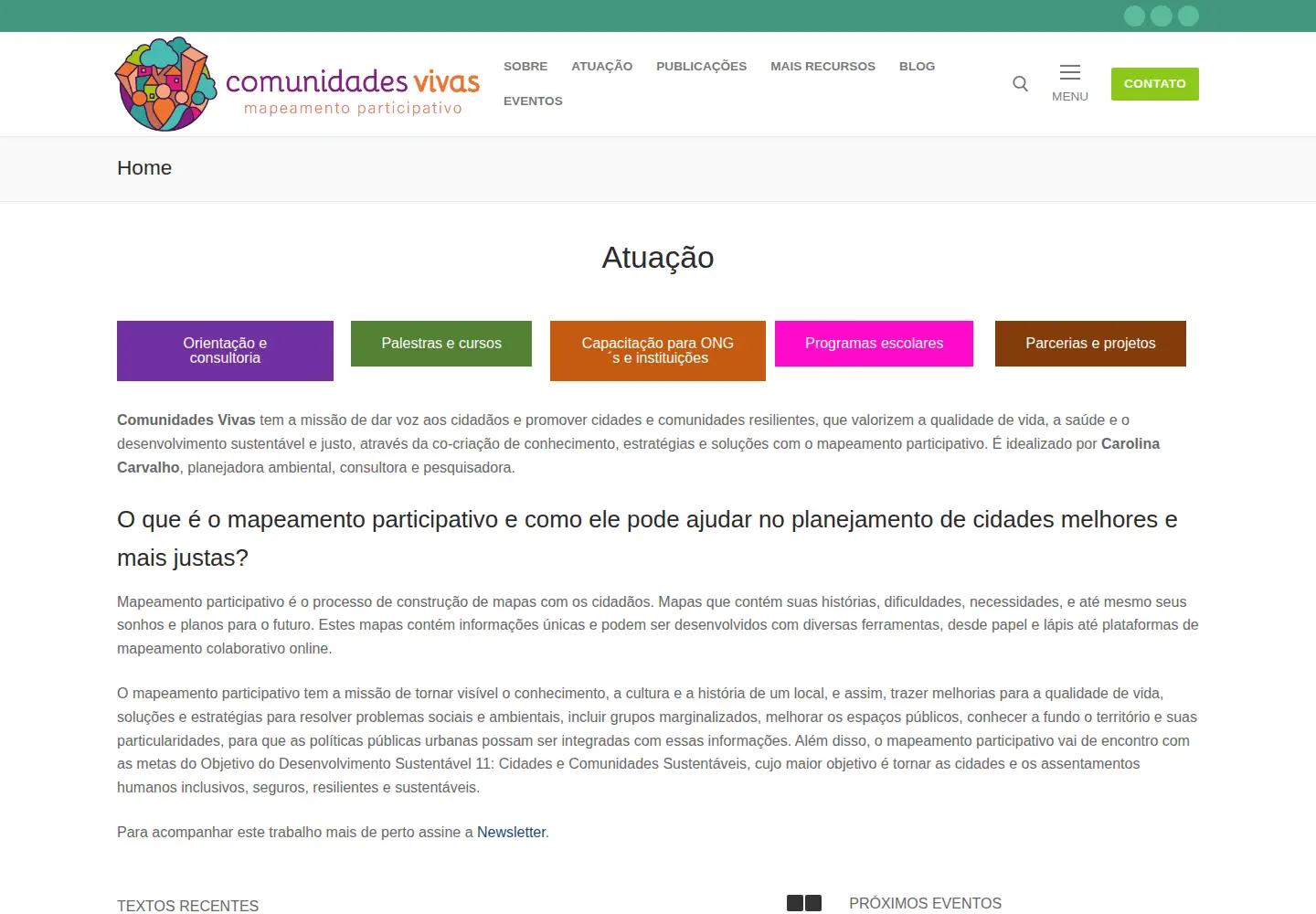Screenshot of comunidadesvivas.com.br