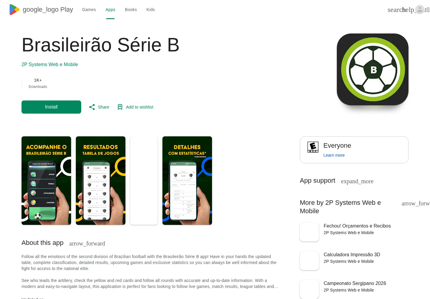 Screenshot of serieb.com.br