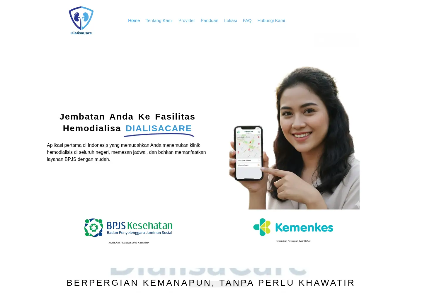 Screenshot of dialisacare.com