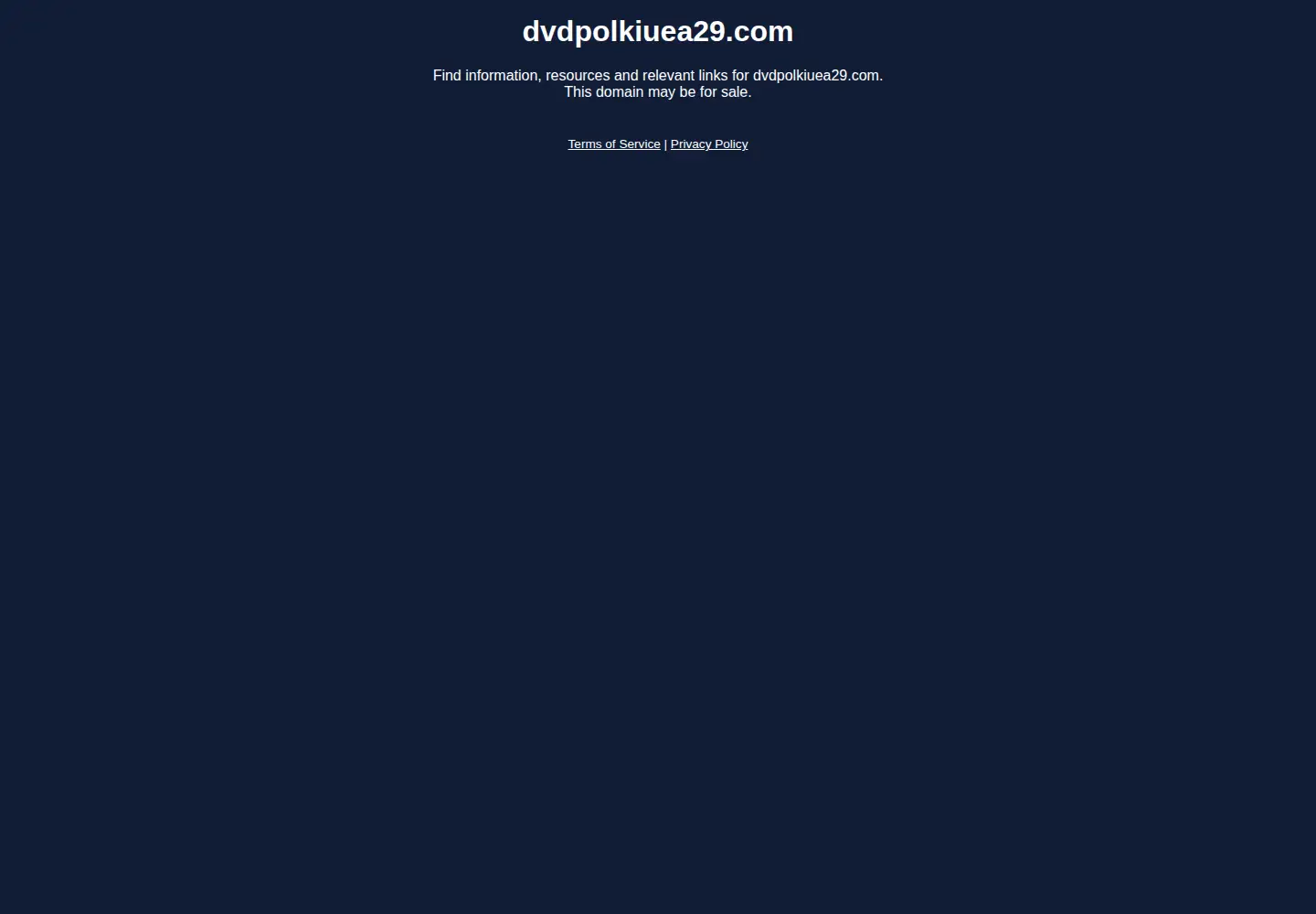 Captured homepage of dvdpolkiuea29.com in the current scan