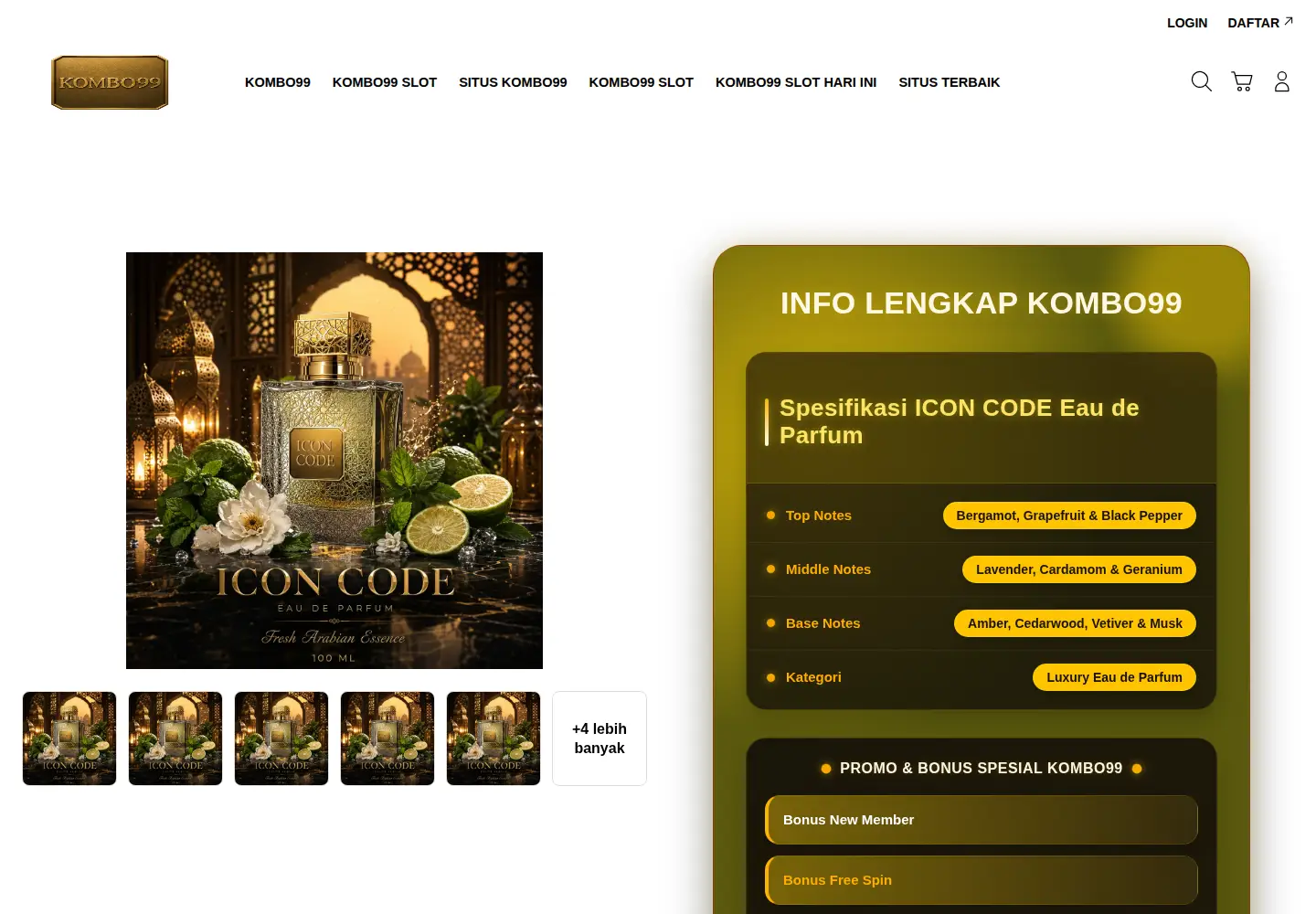Screenshot of iconiccode.com from the current report
