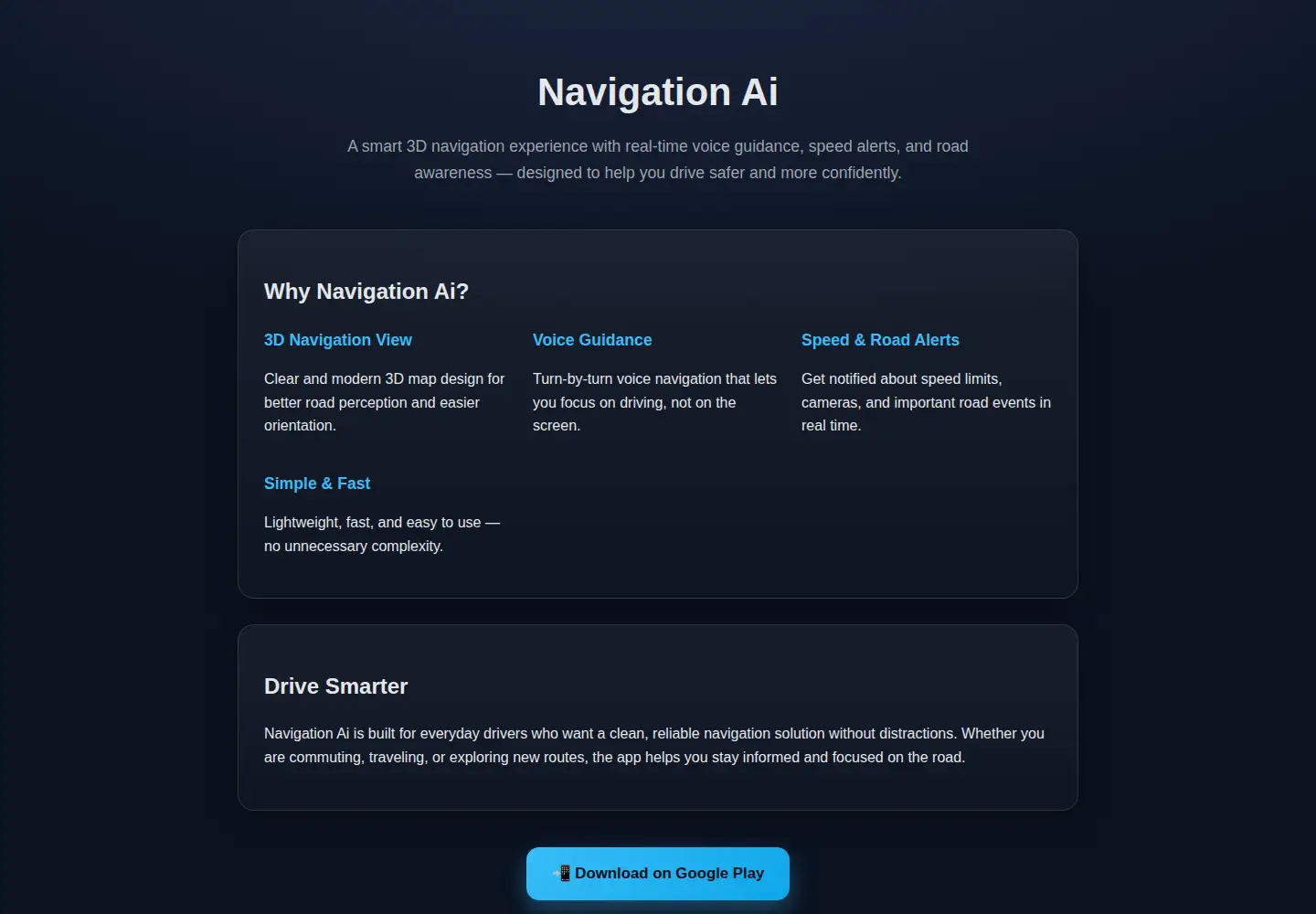 Screenshot of navigationvoice.com