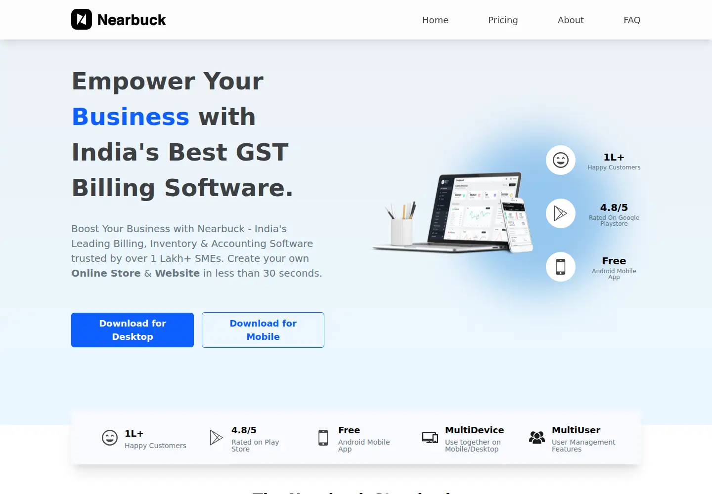 Captured homepage of nearbuck.com in the current scan