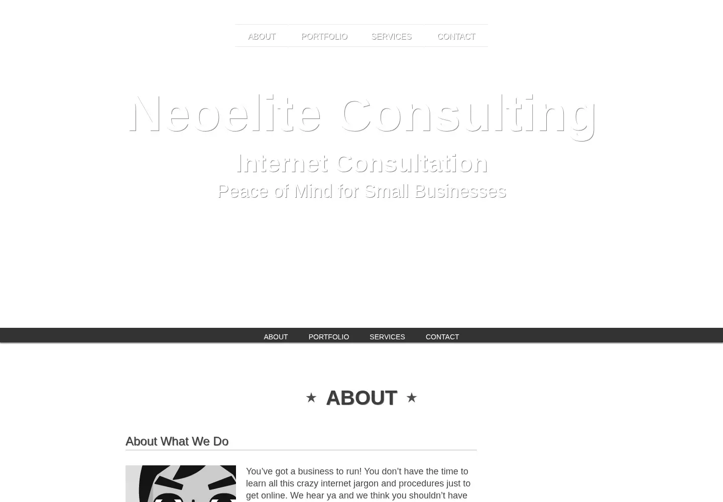Screenshot of neoeliteconsulting.com