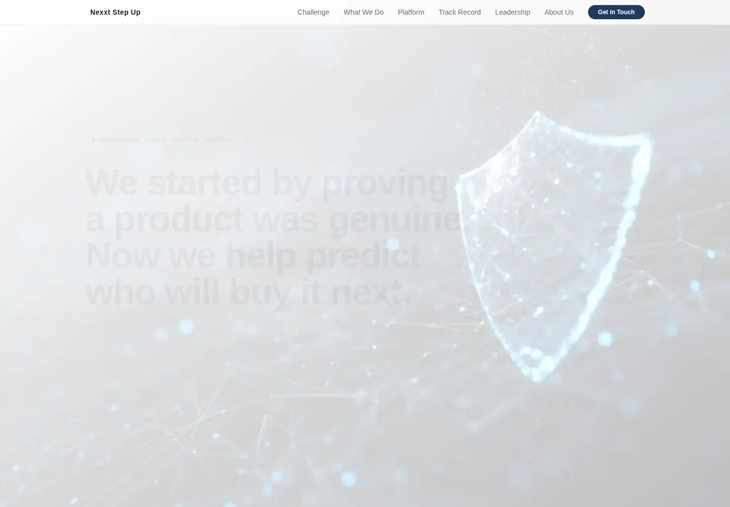 Screenshot of nexxtstepup.com