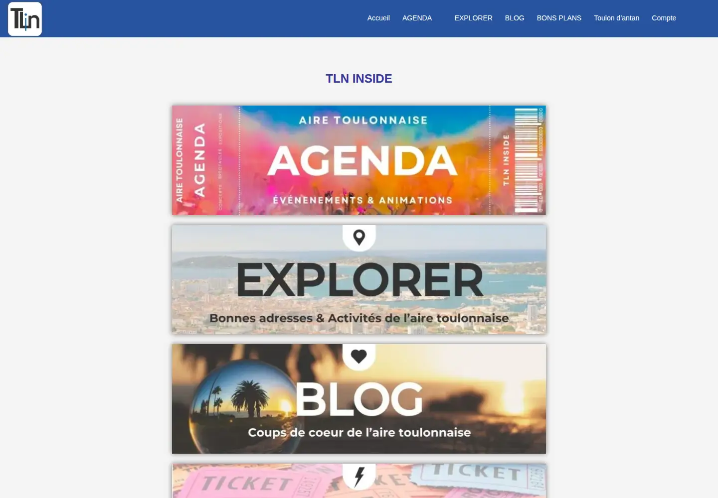 Screenshot of tlninside.fr