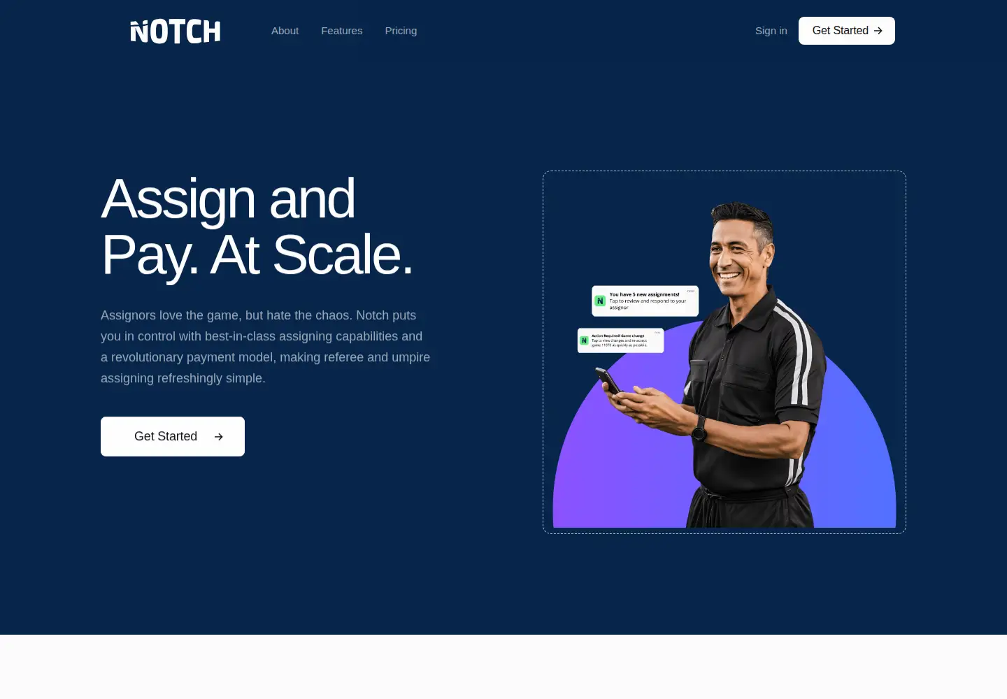 Screenshot of joinnotch.com