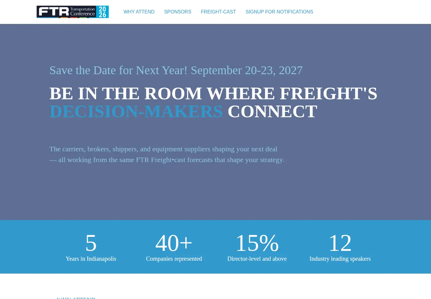 Screenshot of ftrconference.com