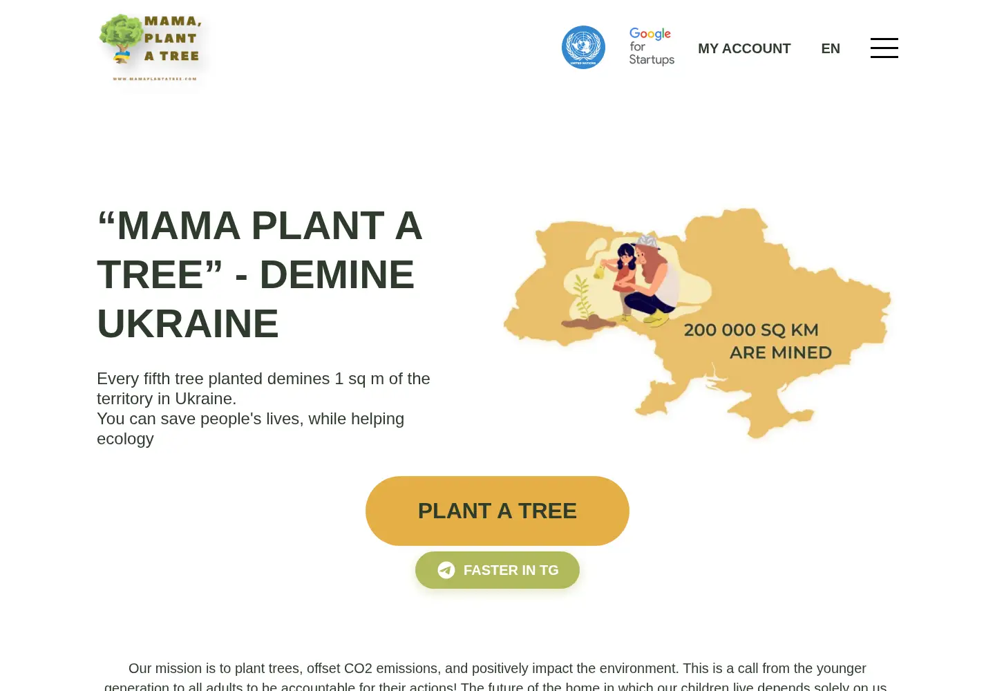 Screenshot of mamaplantatree.com