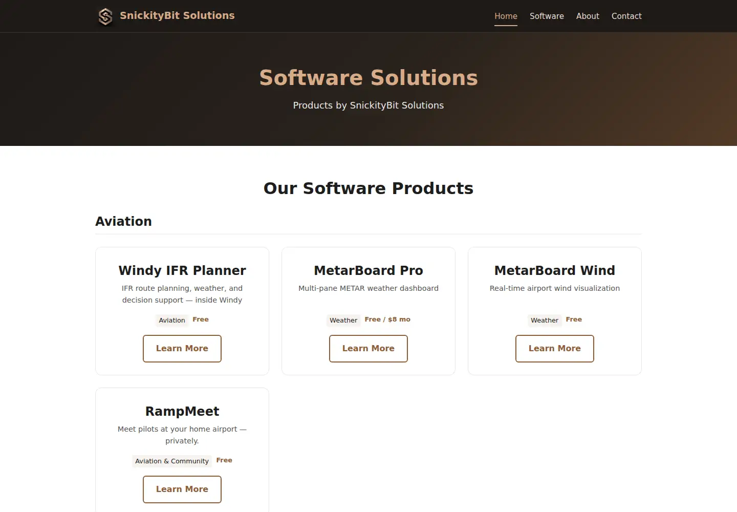Captured homepage of snickitybit.com in the current scan