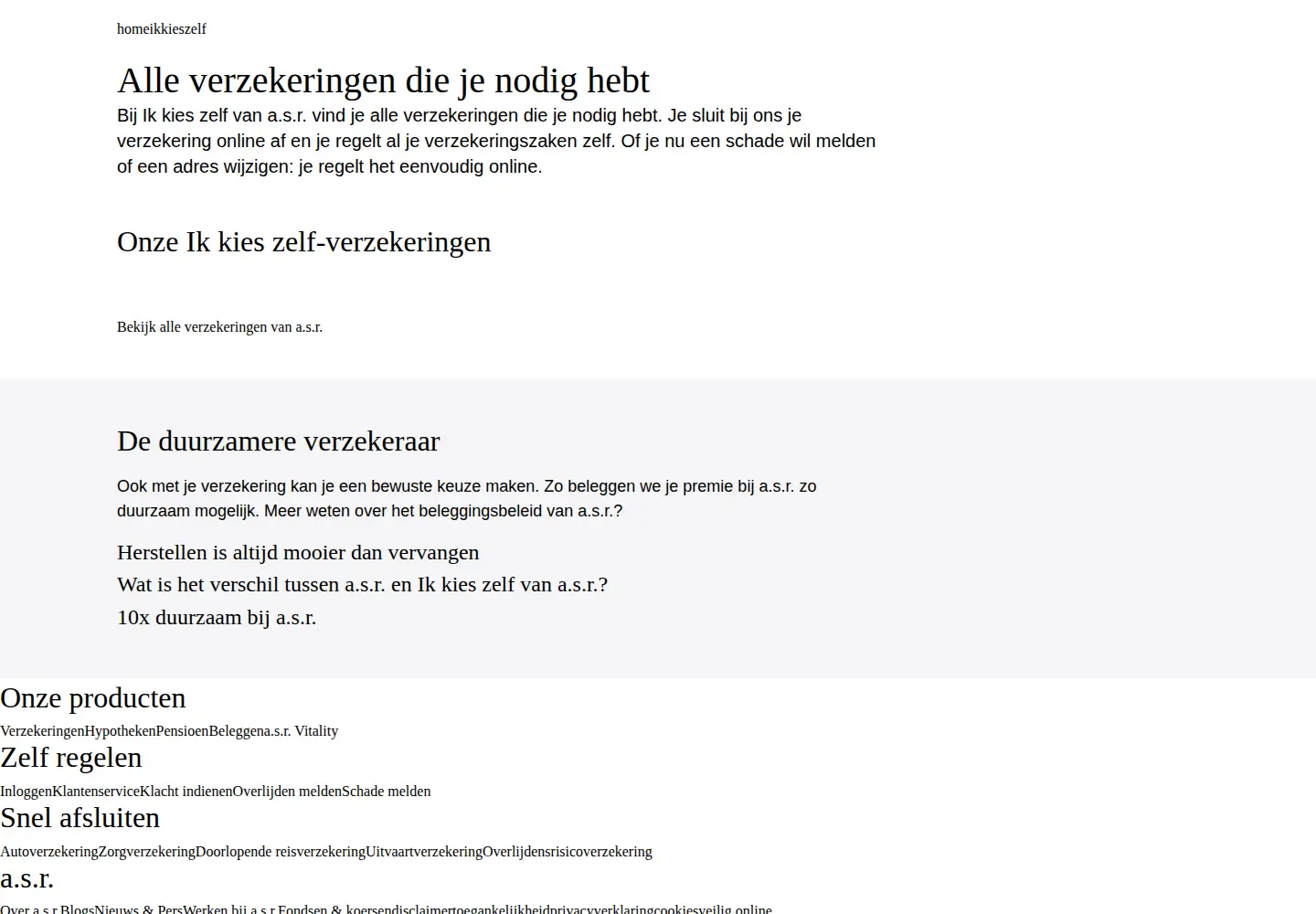 Captured homepage of europeesche.nl in the current scan