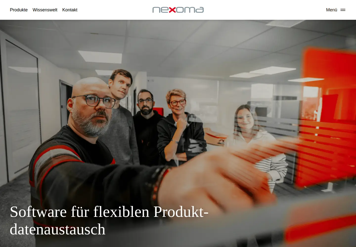 Screenshot of nexoma.de
