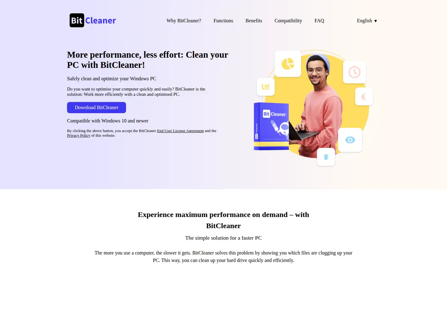 Screenshot of bitcleaner.com