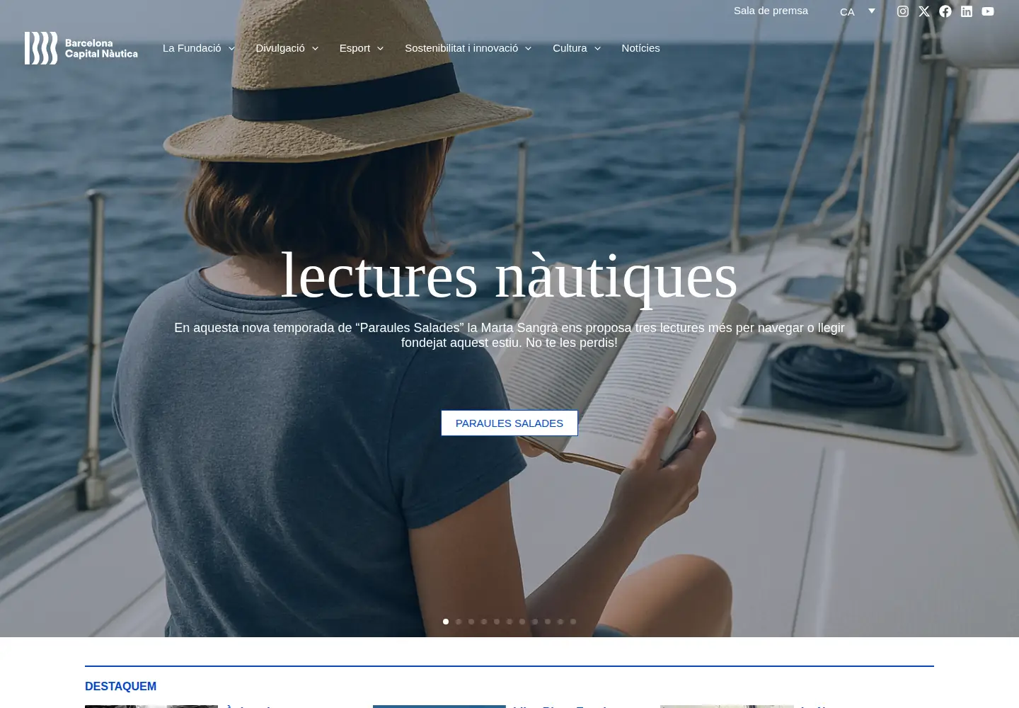 Screenshot of barcelonacapitalnautica.org