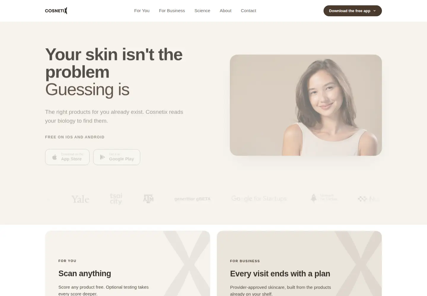 Screenshot of cosnetix.com