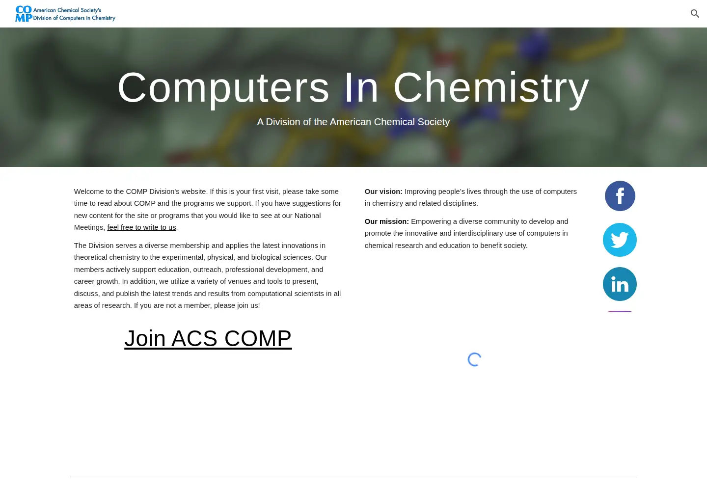 Screenshot of acs-comp.org