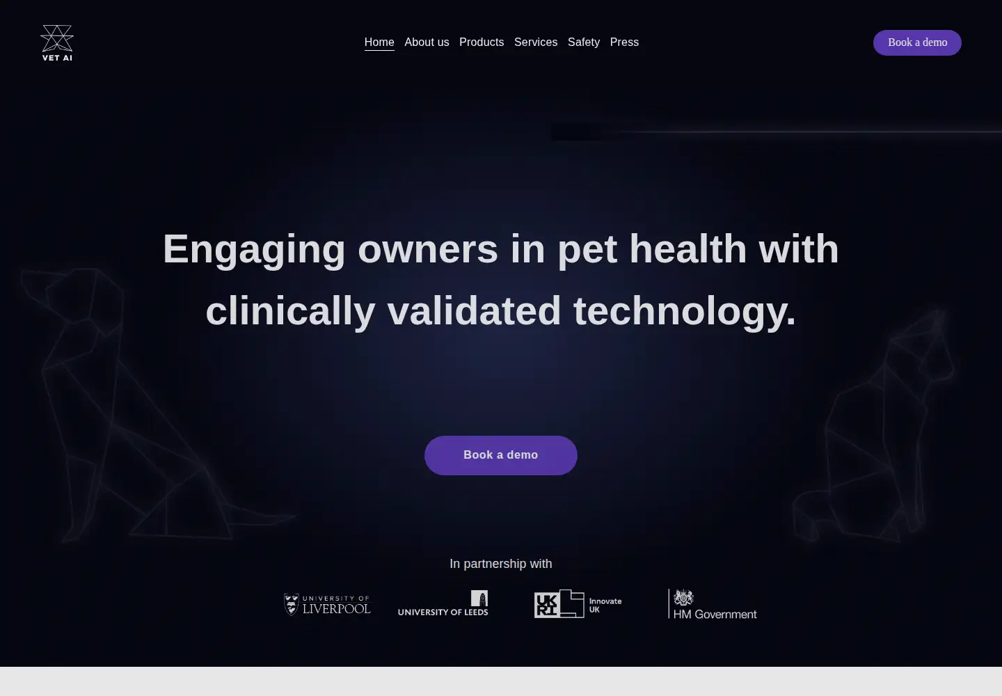 Screenshot of vet-ai.com
