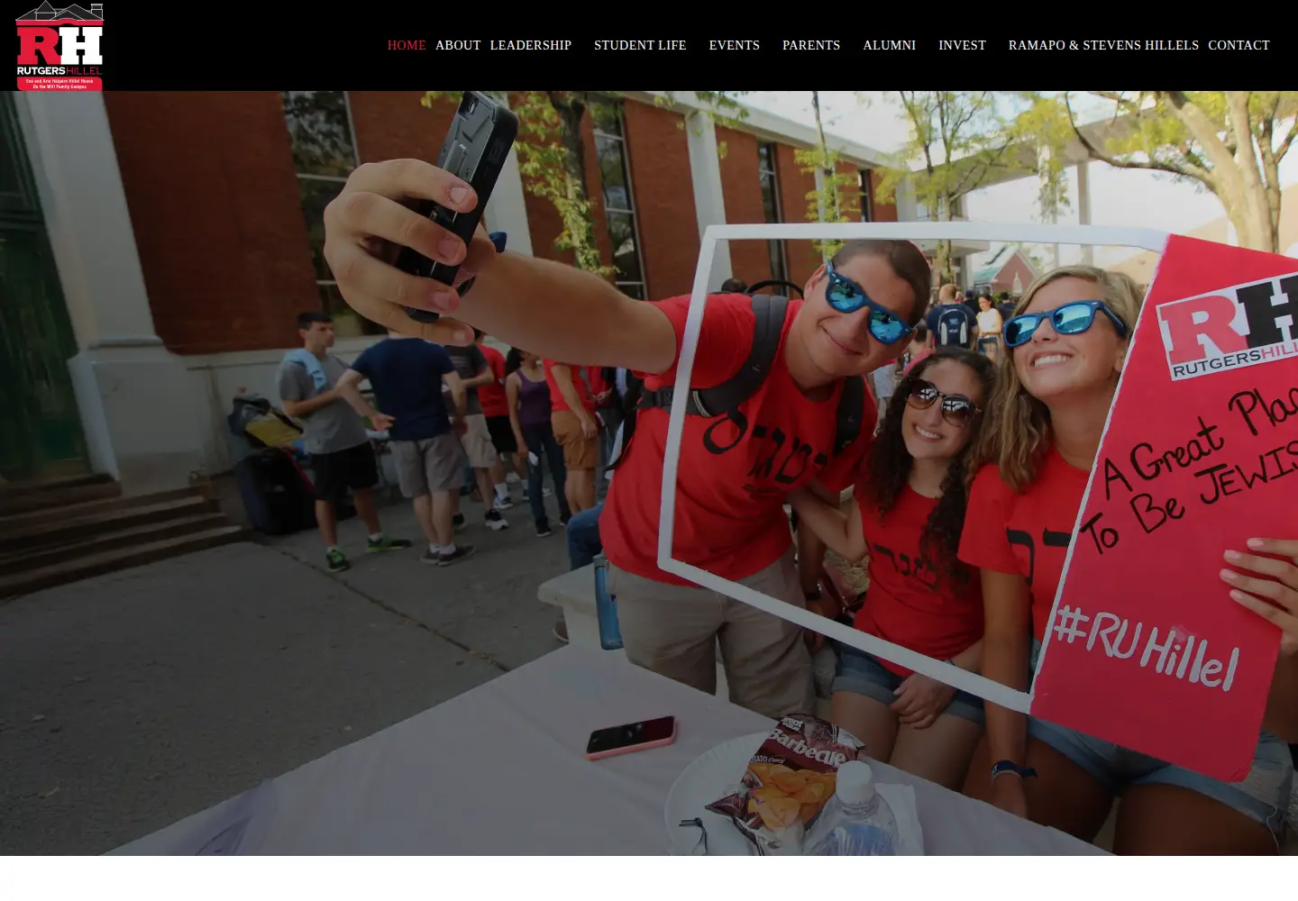 Screenshot of rutgershillel.org
