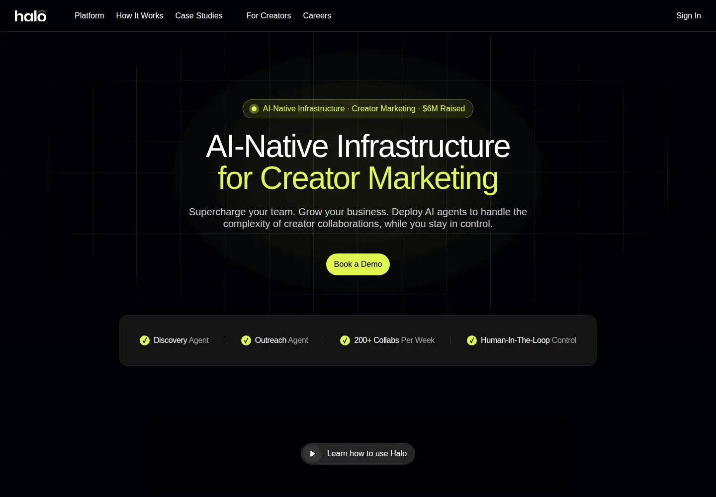 Screenshot of haloai.app