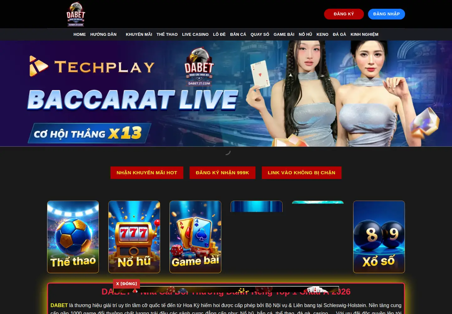 Screenshot of dabet.promo