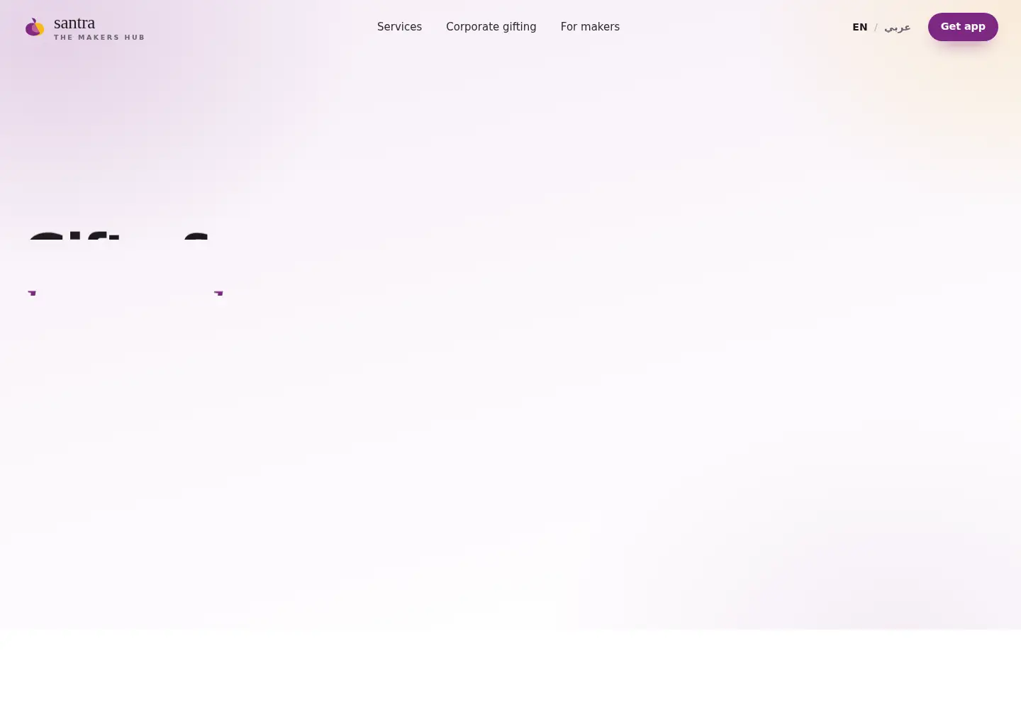 Screenshot of santra.ae