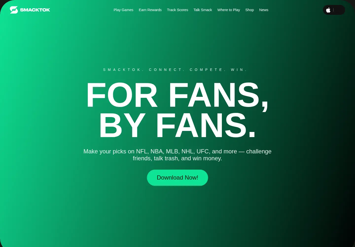 Screenshot of smacktok.com
