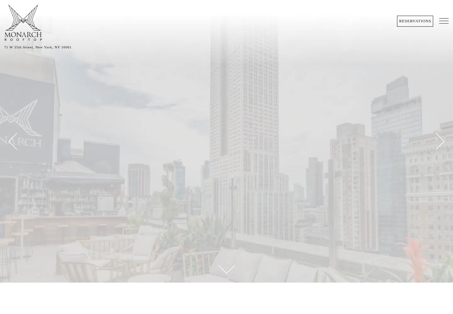 Screenshot of monarchrooftop.com