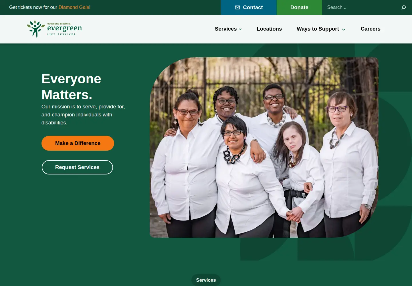 Screenshot of evergreenls.org