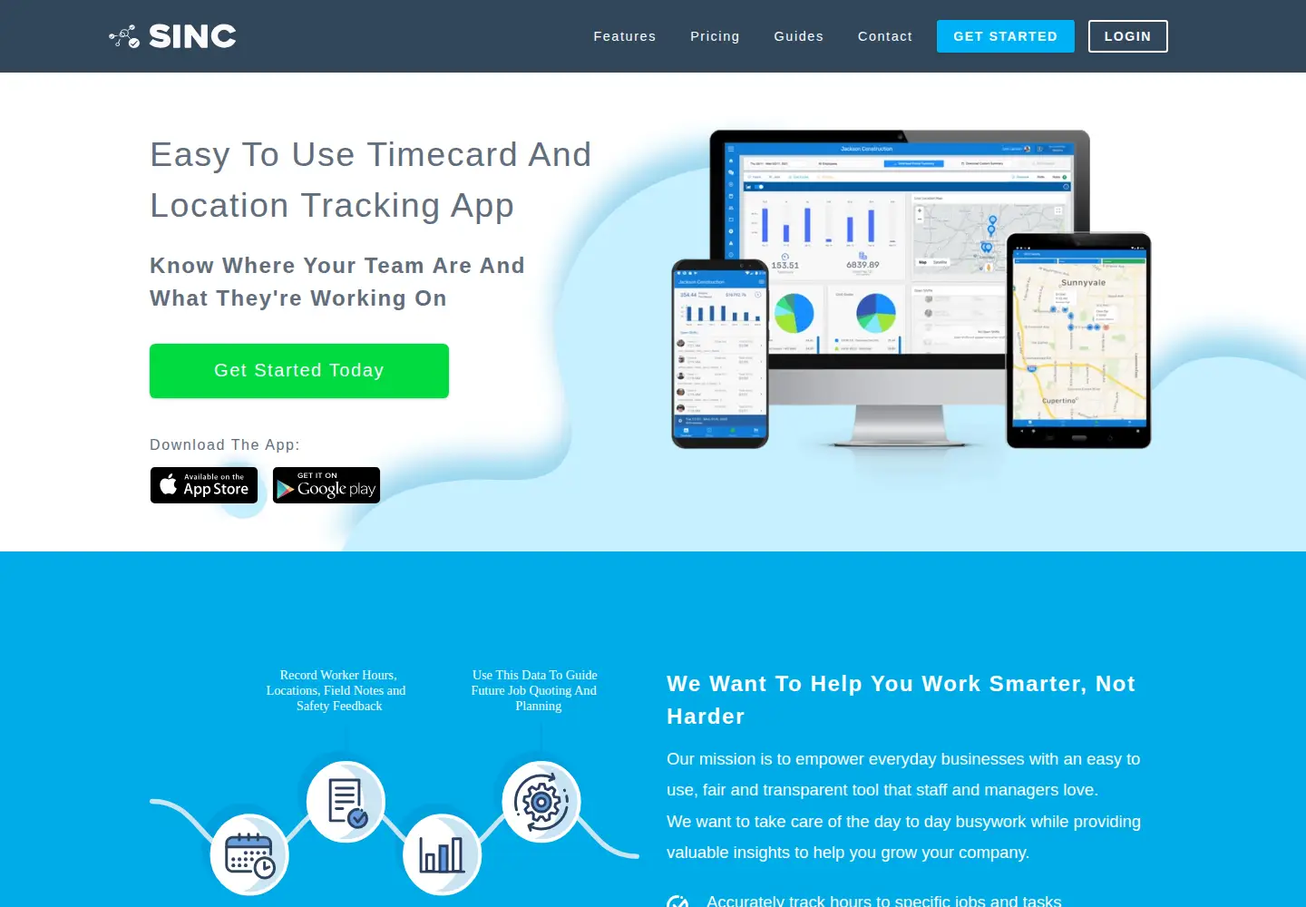 Screenshot of sinc.business