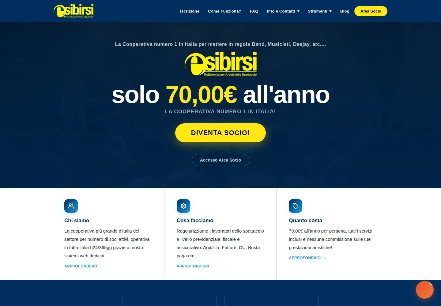 Screenshot of esibirsi.it