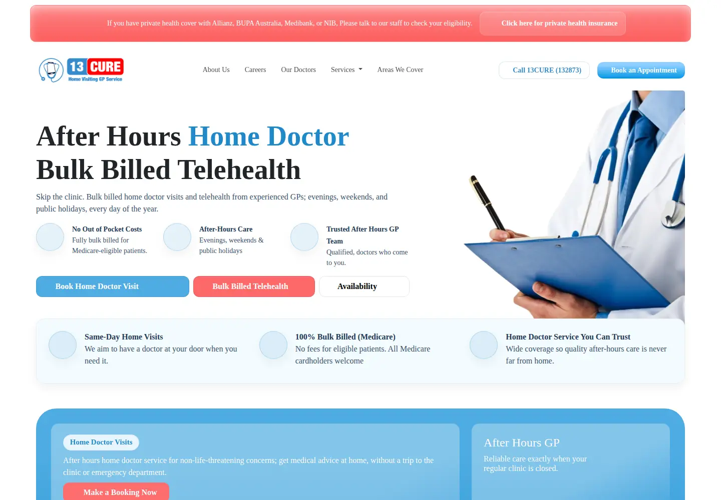 Screenshot of 13cure.com.au