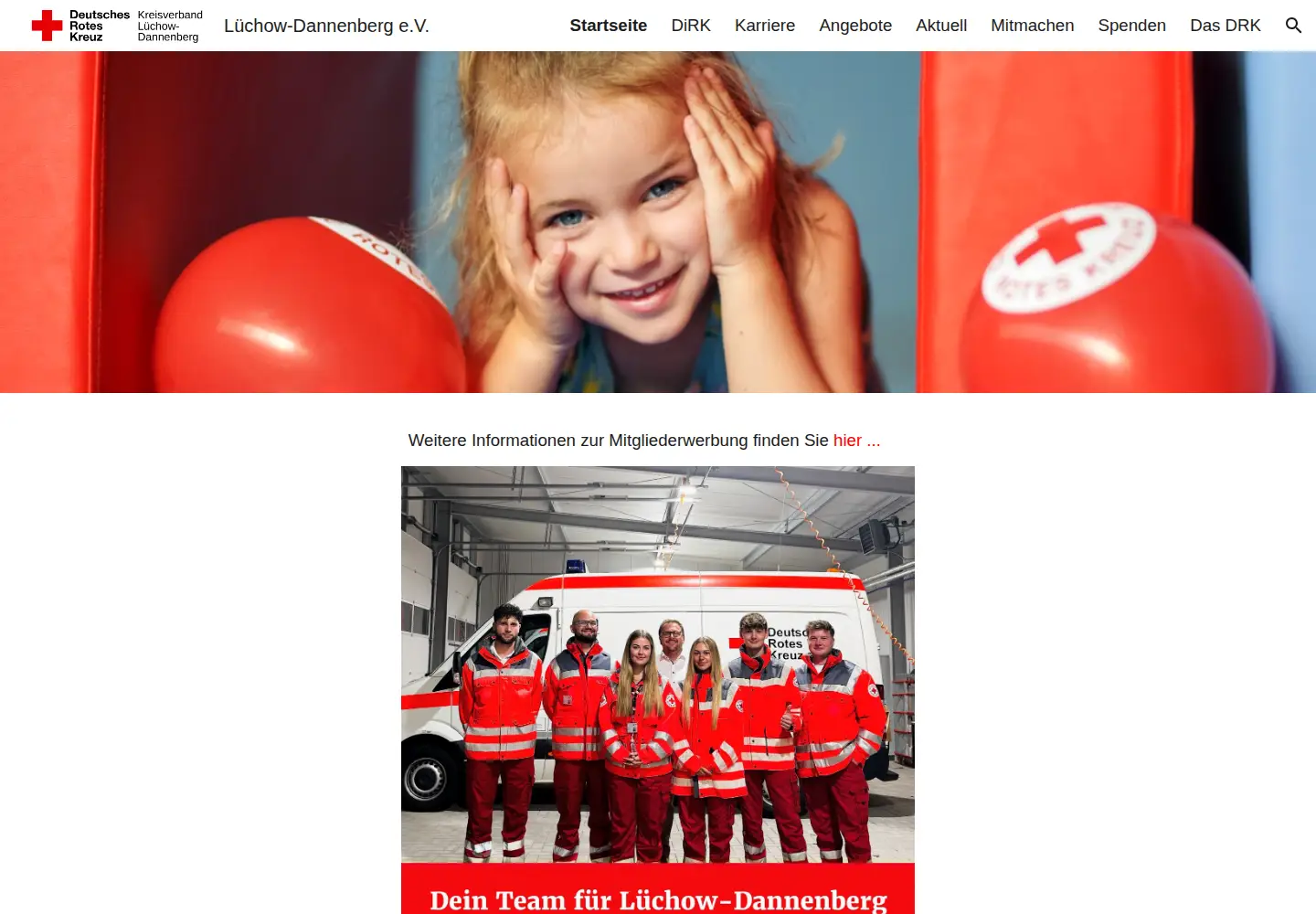 Screenshot of drk-dan.org