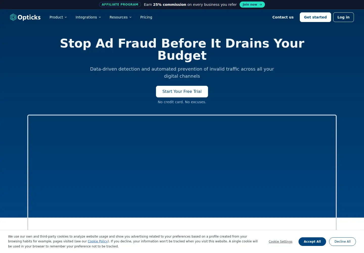 Screenshot of optickssecurity.com