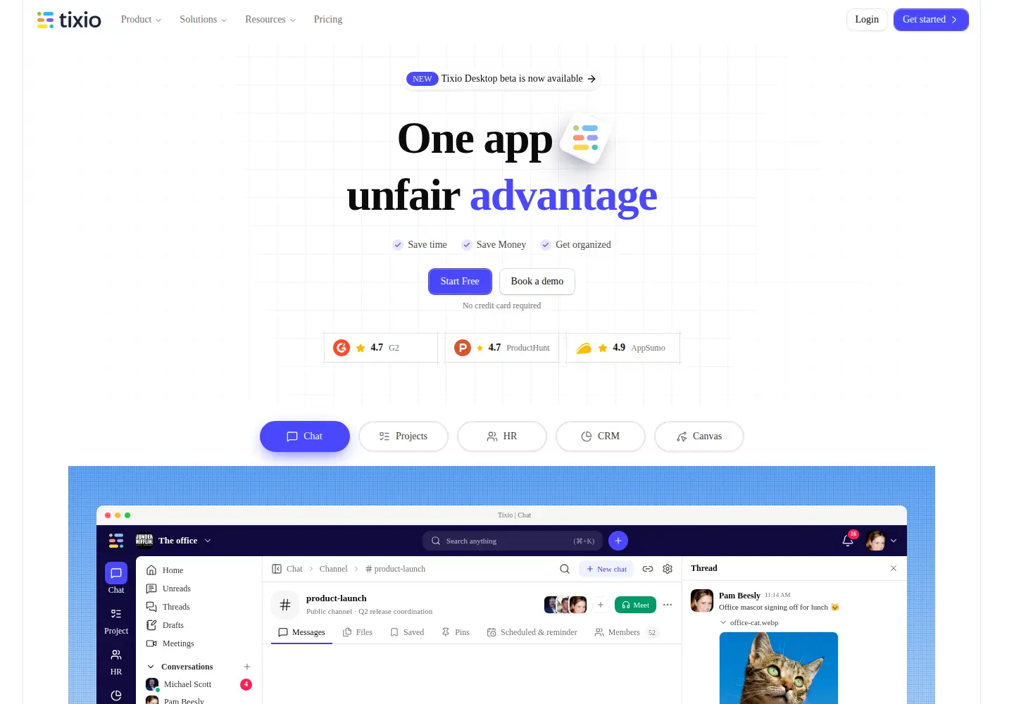 Captured homepage of tixio.io in the current scan