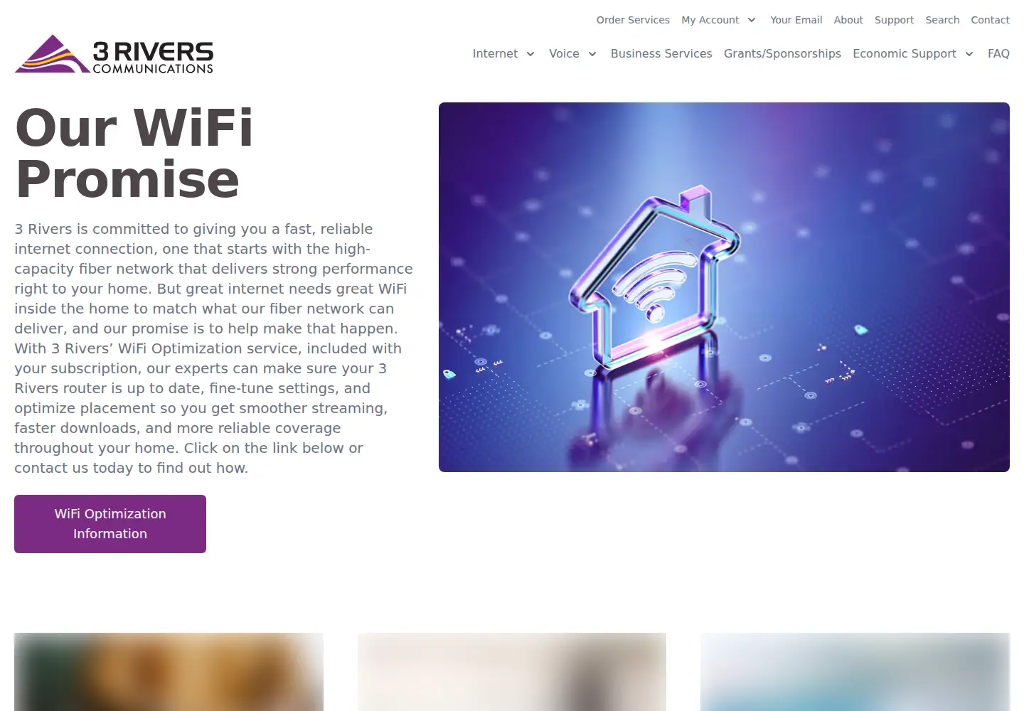 Screenshot of 3rivers.net