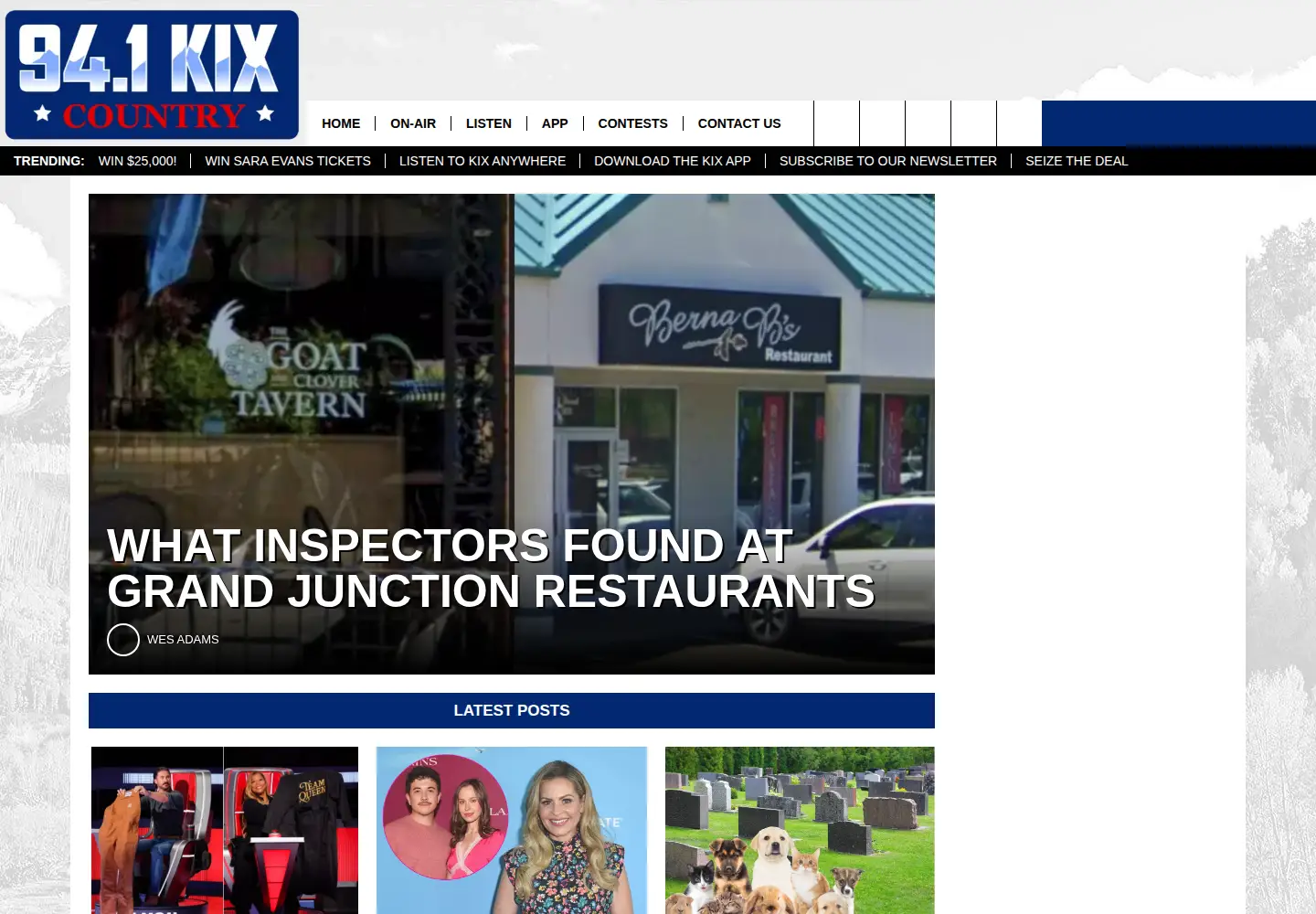 Screenshot of 94kix.com