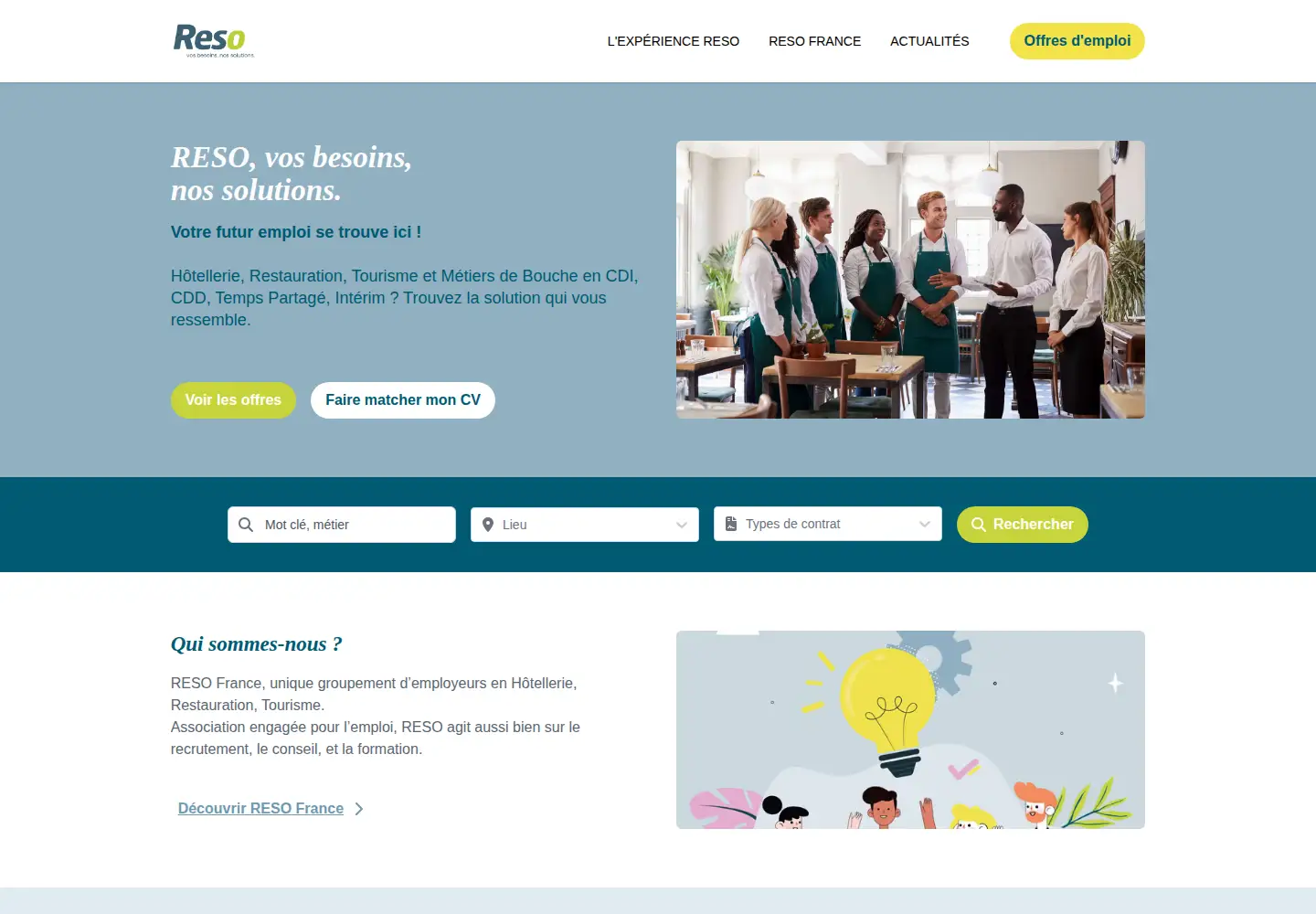 Screenshot of resoemploi.fr