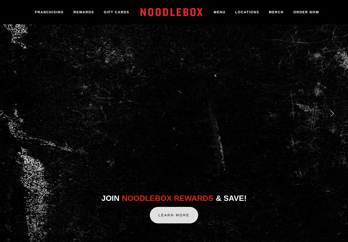 Screenshot of noodlebox.ca