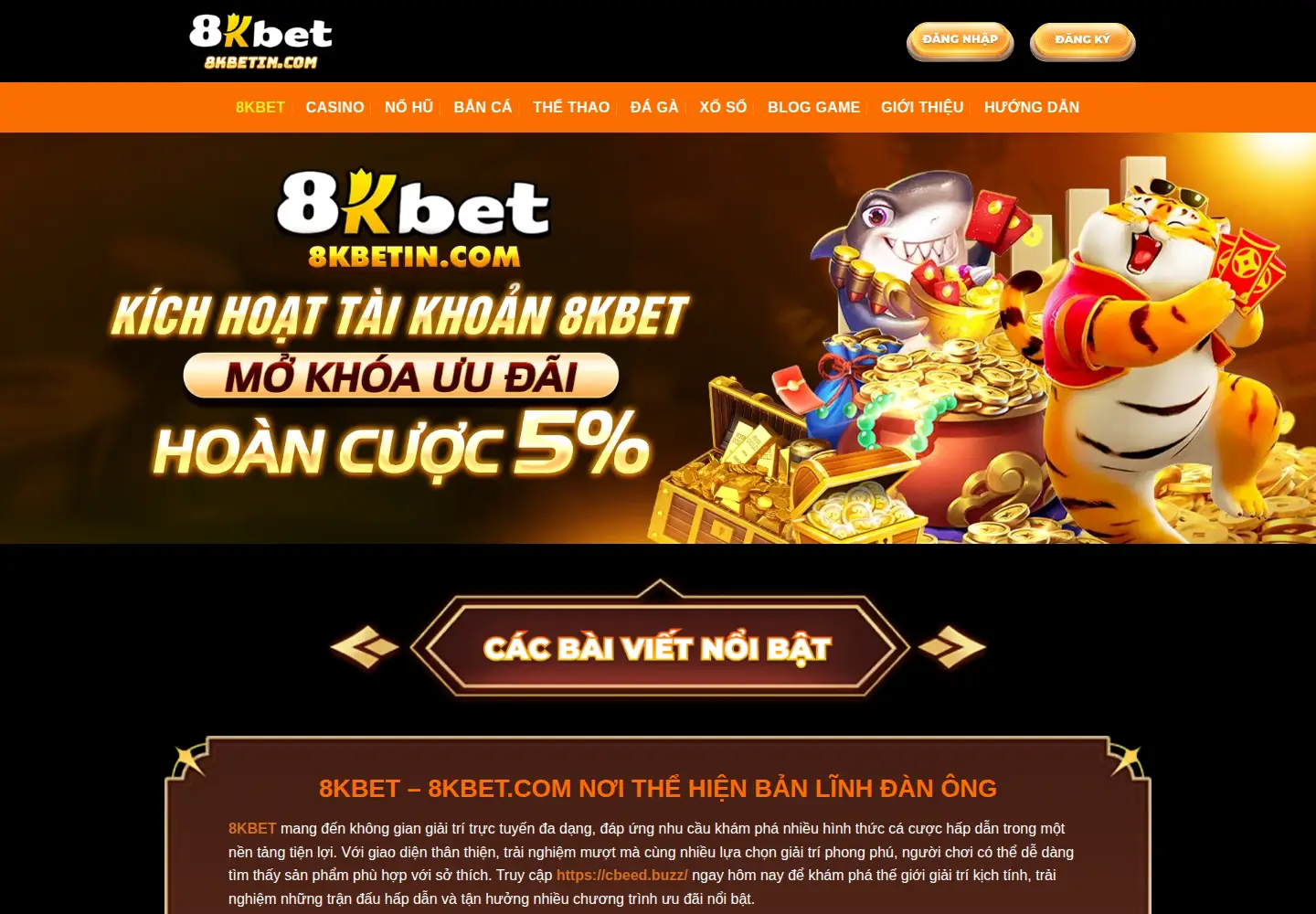 Screenshot of 8kbetin.com