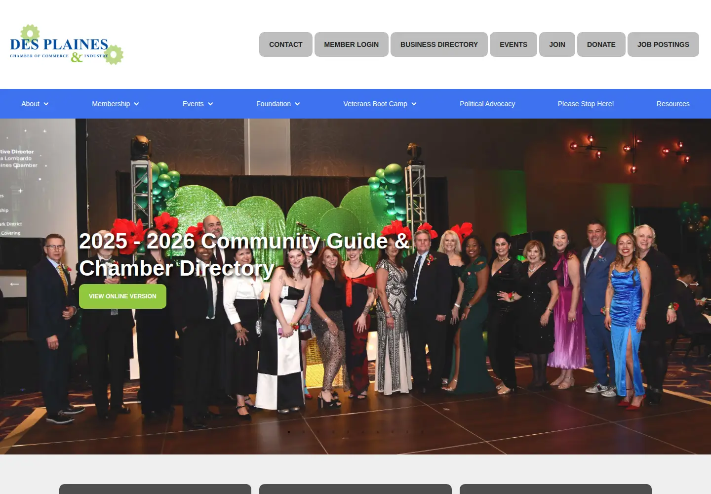 Screenshot of dpchamber.com