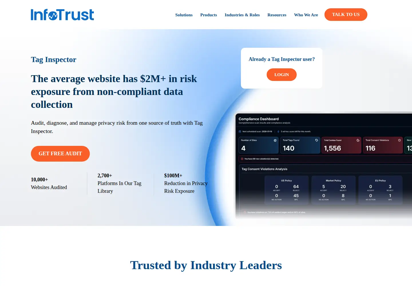 Screenshot of taginspector.com