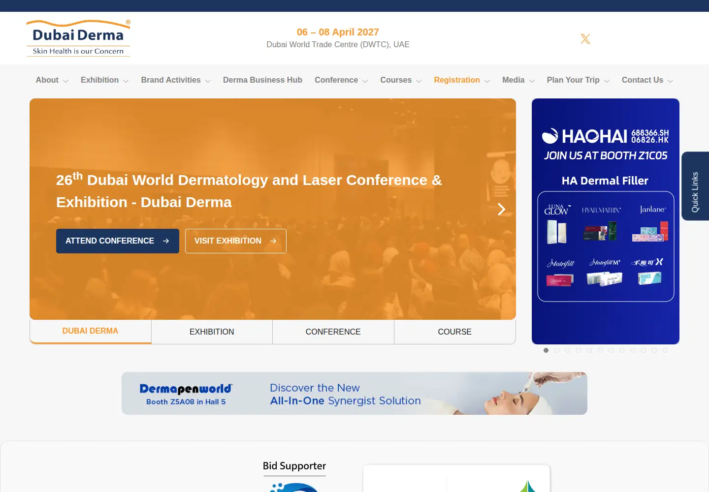 Screenshot of dubaiderma.com
