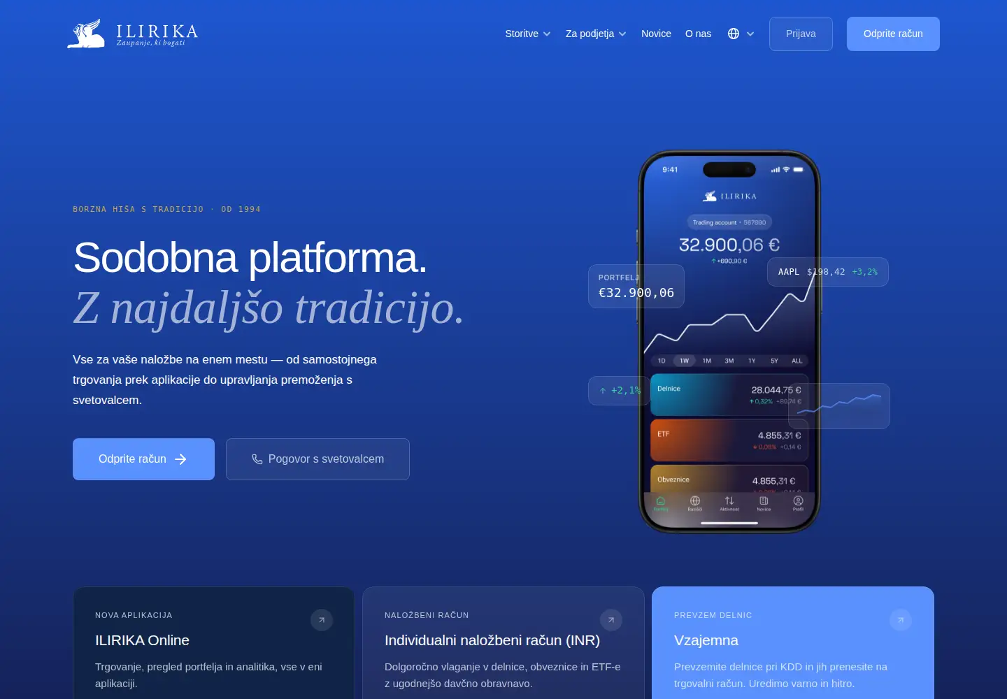 Screenshot of ilirika.si