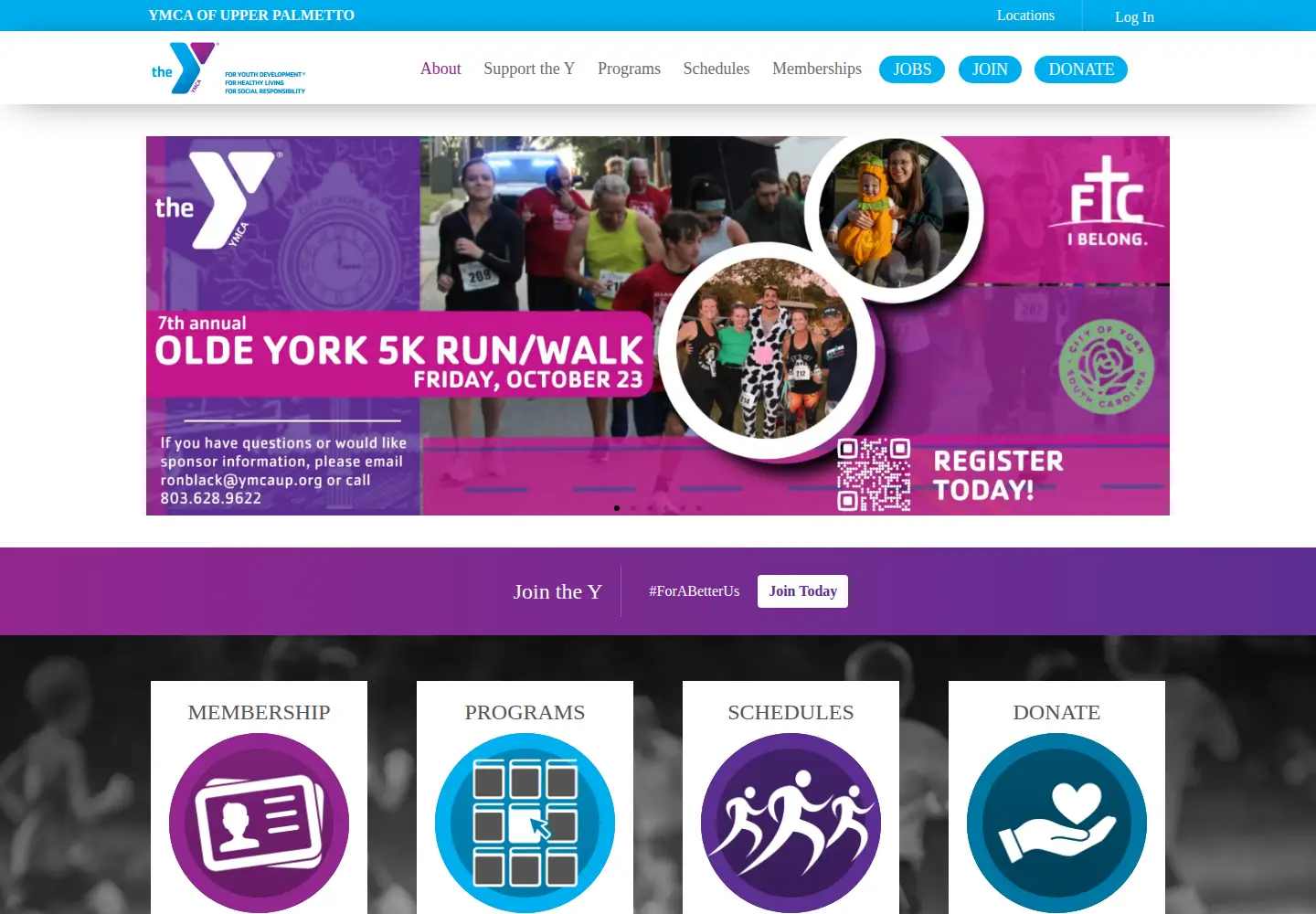 Screenshot of ymcaup.org