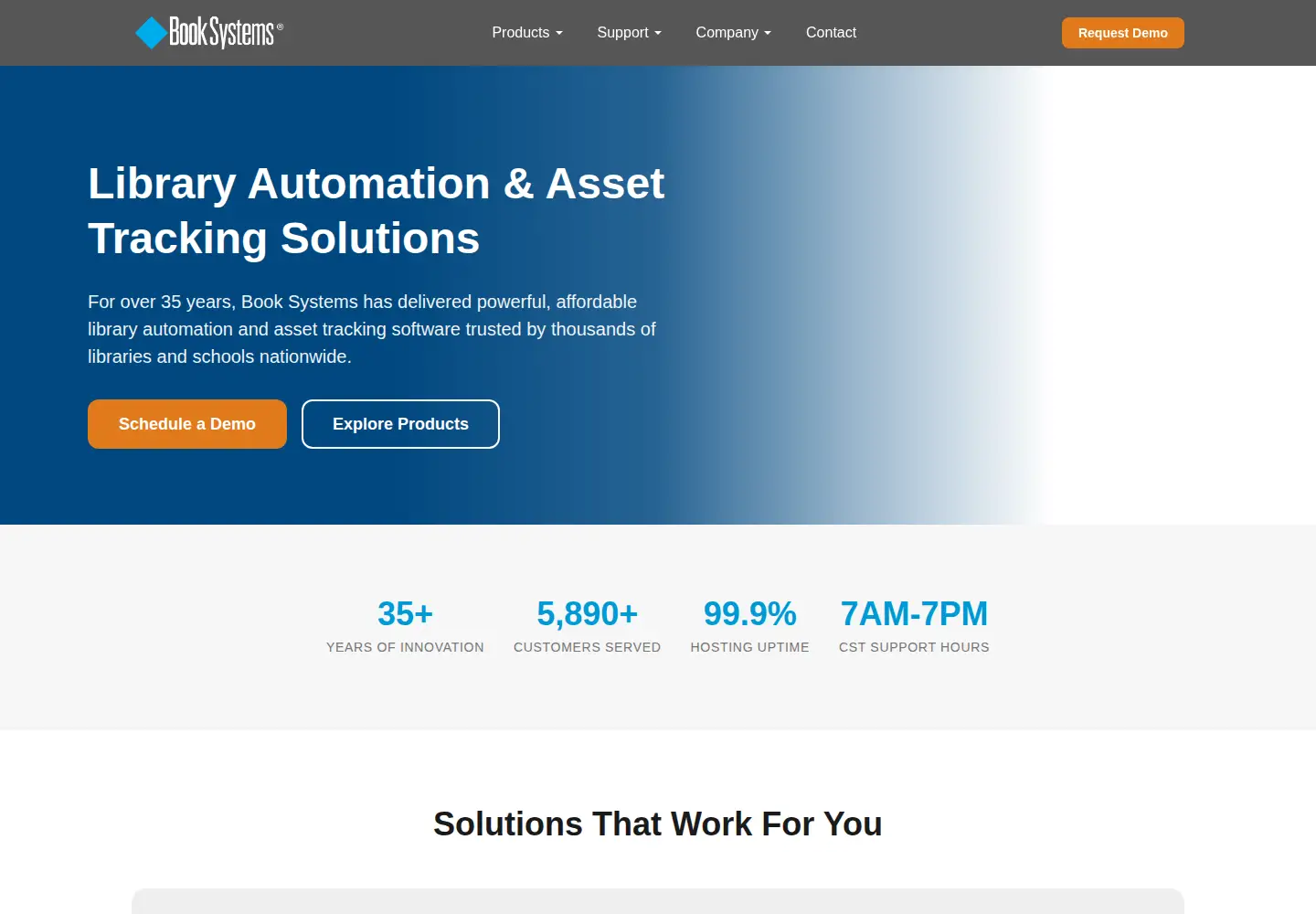 Captured homepage of booksys.com in the current scan